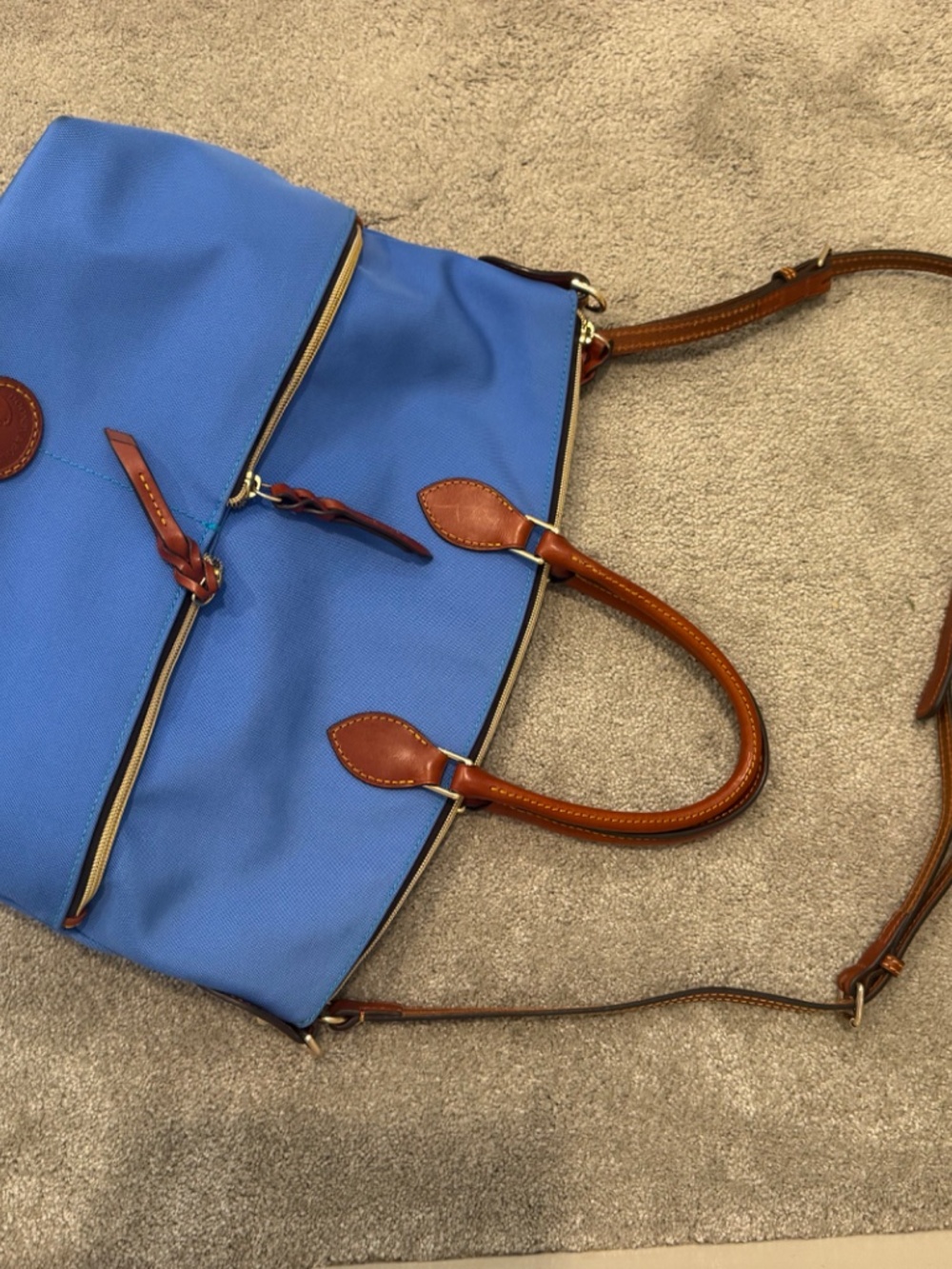 Dooney & Burke Large Nylon Satchel - Picture 5 of 6